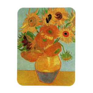 Vas med tolv solrosor av Vincent van Gogh Magnet