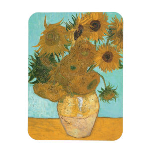 Vas med tolv solrosor av Vincent van Gogh Magnet