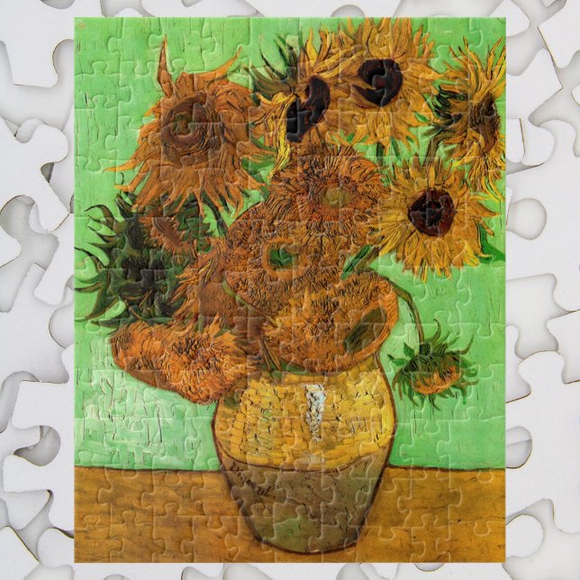 Vas med tolv solrosor av Vincent van Gogh Pussel (Skapare uppladdad)