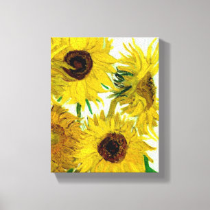 Vas med tolv solrosor, Van Gogh konst Canvastryck