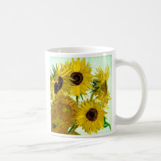 Vas med tolv solrosor, Van Gogh konst Kaffemugg