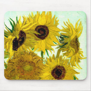 Vas med tolv solrosor, Van Gogh konst Musmatta