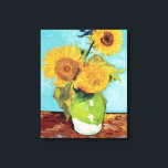 Vas med tre blommor av Vincent Van Gogh Canvastryck<br><div class="desc">Vas med tre blommor av Vincent Van Gogh</div>
