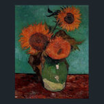 vas med tre solblommor, van Gogh Poster<br><div class="desc">vas med tre solblommor,  van Gogh</div>