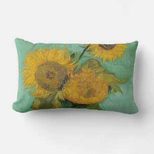 Vas med tre solblommor, Vincent van Gogh Lumbarkudde