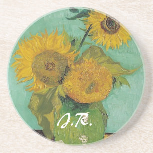 Vas med tre solblommor, Vincent van Gogh Underlägg Sandsten