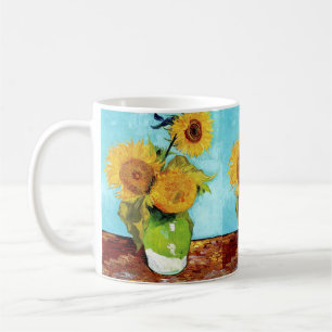 Vas med tre solrosor (1888) Vincent Van Gogh Kaffemugg