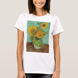 Vas med tre solrosor, Vincent van Gogh T Shirt