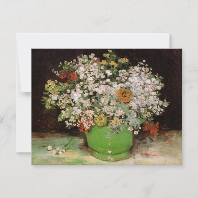 Vas med Zinnia Flowers av Vincent van Gogh (Framsida)