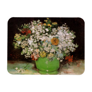 Vas med Zinnia Flowers av Vincent van Gogh Magnet