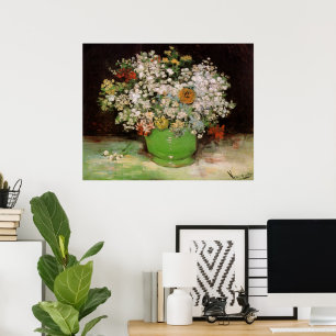 Vas med Zinnia Flowers av Vincent van Gogh Poster