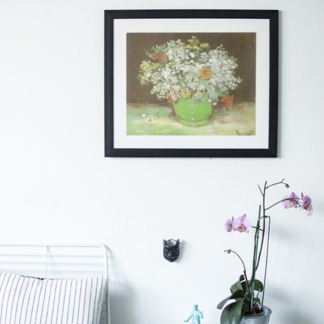 Vas med Zinnias och Flowers av Vincent van Gogh Poster (Skapare uppladdad)