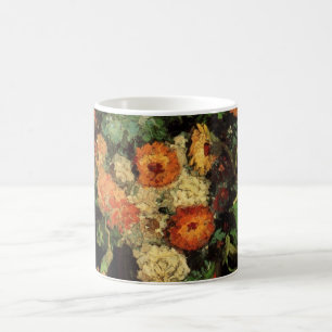 Vas med Zinnias och Geraniums, Vincent van Gogh Kaffemugg
