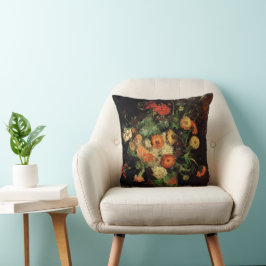 Vas med Zinnias och Geraniums, Vincent van Gogh Kudde