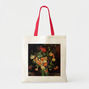 Vas med Zinnias och Geraniums, Vincent van Gogh Tygkasse
