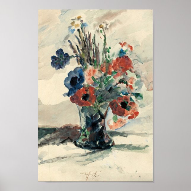 Vas mit Blumen | Lovis Corinth Poster (Framsidan)
