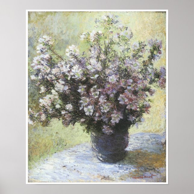 Vas of Flowers, 1880, Claude Monet Poster (Framsidan)