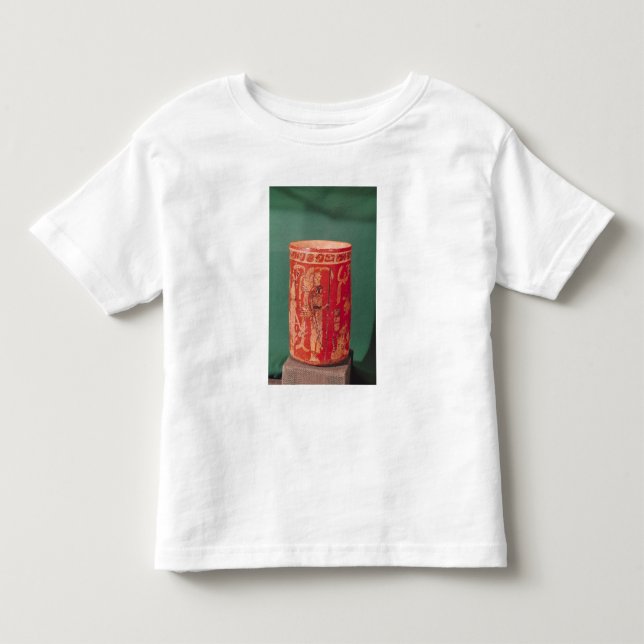 Vas som visar en ceremoniell plats, Tepeu 1 period Tee Shirt (Framsida)