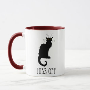 Väsande ljud av den roliga katten mugg