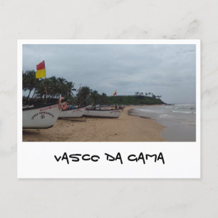 Vasco da Gama, Goa, Indien Vykort