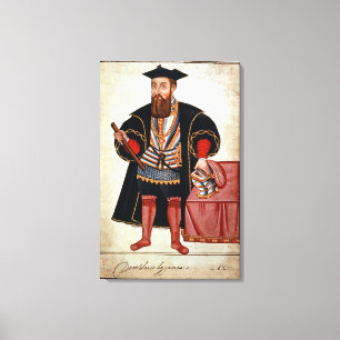 Vasco da Gama, illustration Canvastryck