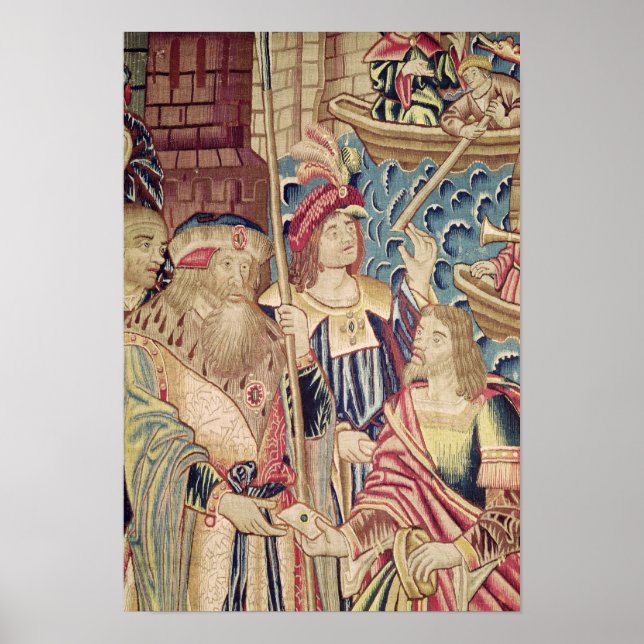 Vasco da Gamas ankomst till Kalicut Poster (Framsidan)