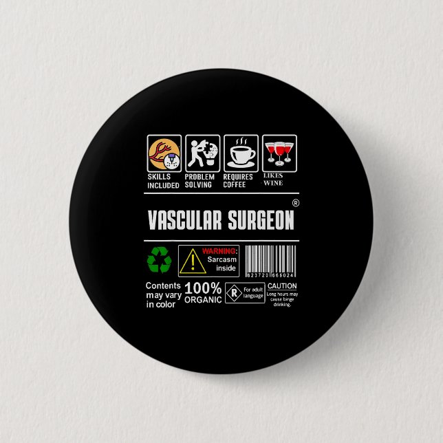 Vascular Surgeon Doctor Job Label Sarcasm Skills C Knapp (Framsida)