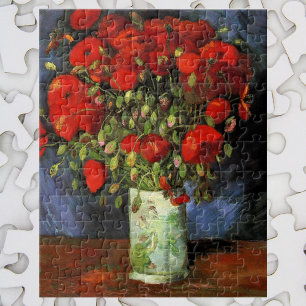 Vase with Red Poppies by Vincent van Gogh Pussel