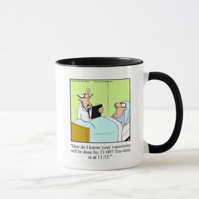 Vasectomi/Golf Humor Mugg Gift (Höger)