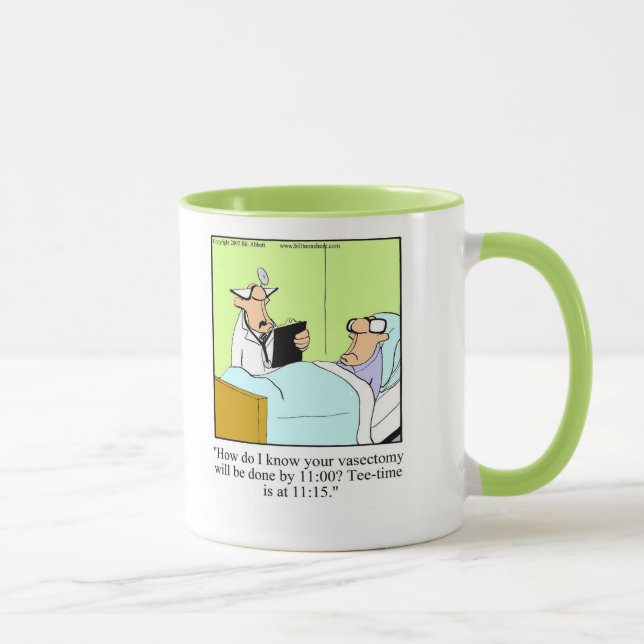 Vasectomi/Golf Humor Mugg Gift (Höger)