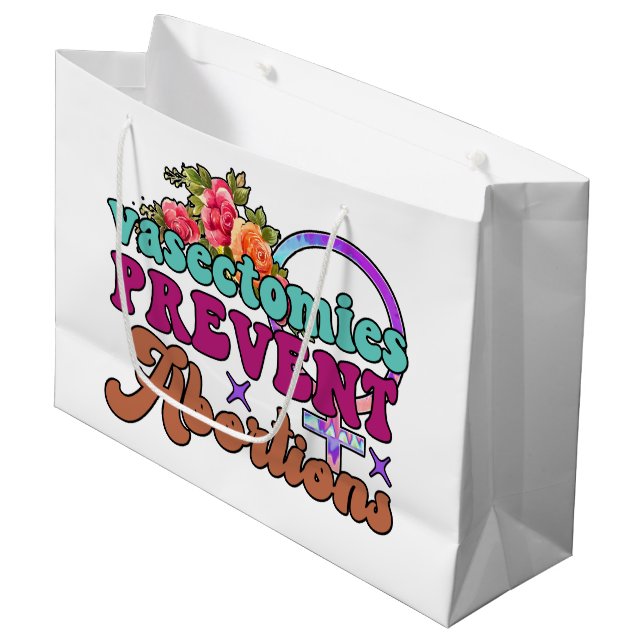 Vasectomier förhindrar aborter Gift Bags (Framsidan Vinklad)