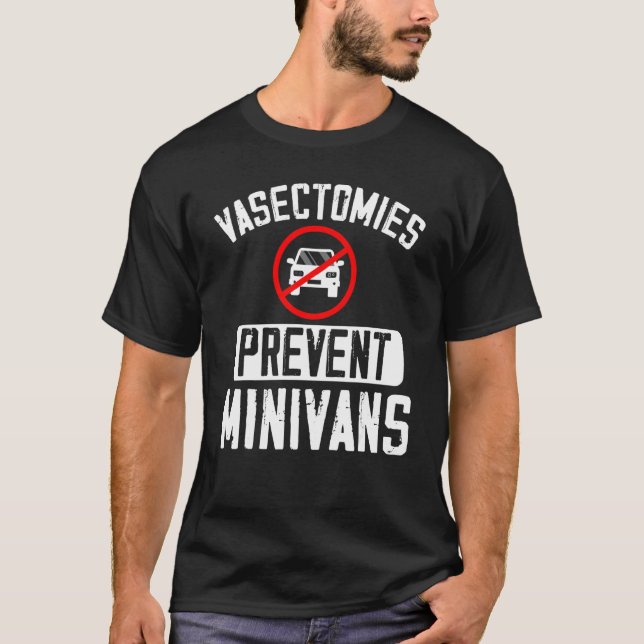 Vasectomier Förhindrar Minibussar Vasectomy Kirurg T Shirt (Framsida)