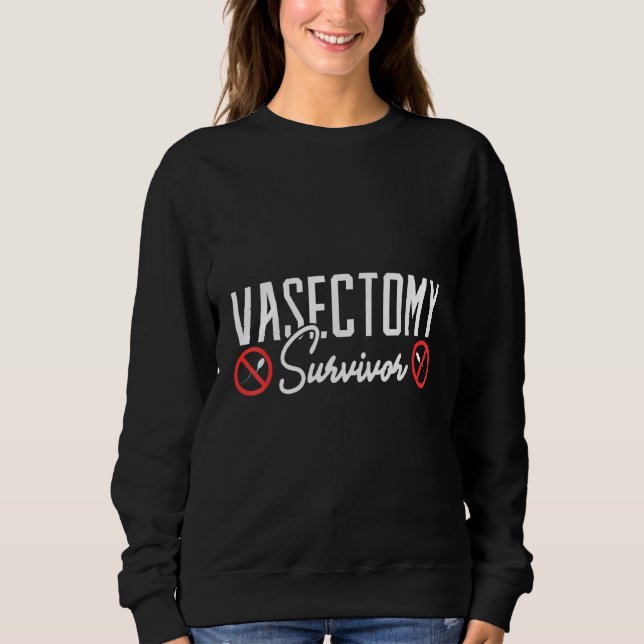 Vasectomy Survivor Vasectomy Gag Support T Shirt (Framsida)