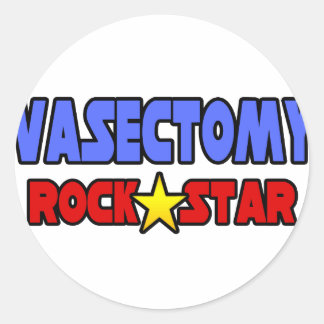 Vasektomi Rockstjärna Runt Klistermärke