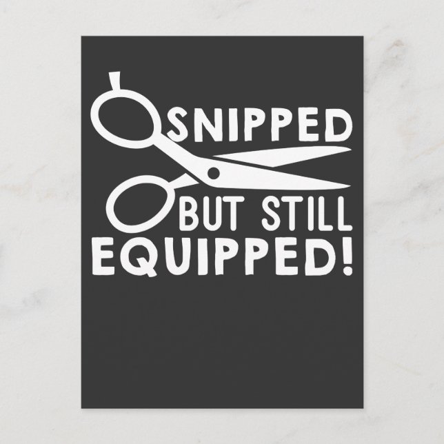 Vasektomisk kirurgi som har avbrutits men fortfara vykort (Framsida)