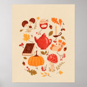Väsentlig illustration för hösten poster