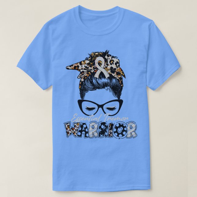 Väsentlig Tremor Awareness Warrior Women Glasse Me T Shirt (Design framsida)