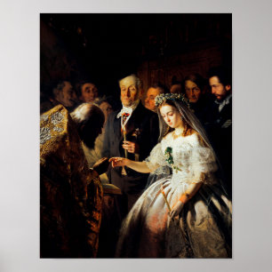Vasili Pukirev: Unequal Giftermål Poster