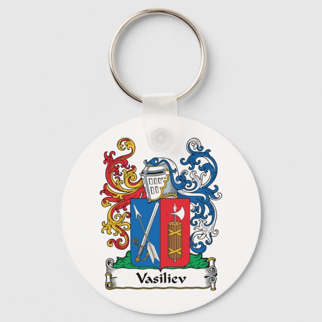 Vasiliev Family Crest Nyckelring (Framsida)