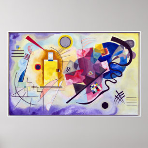 Vasilij Kandinsky Gult-Red-Blue Poster