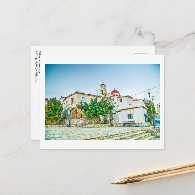 Vasilitsi - Center Square - vykort (Fram/Back In Situ)