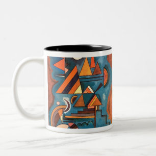 Vasily Kandinsky Bauhaus Dessau Två-Tonad Mugg