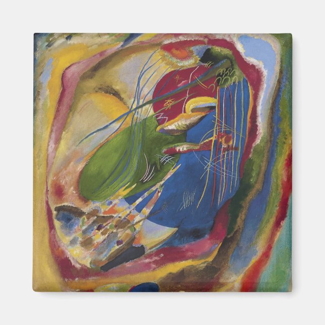 Vasily Kandinsky - Bild med tre fläckar Magnet (Framsidan)