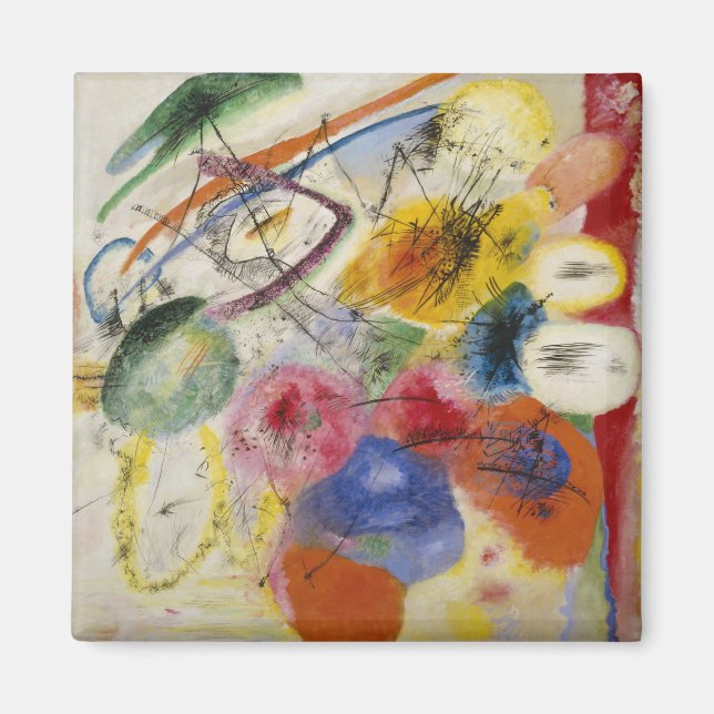 Vasily Kandinsky - Black Linjer Magnet (Framsidan)