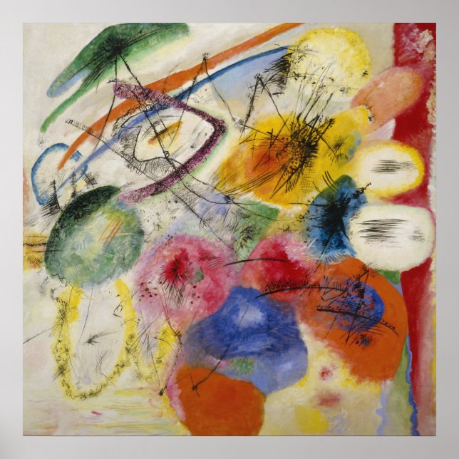 Vasily Kandinsky - Black Linjer Poster (Framsidan)
