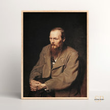 Vasily Perov Porträtt i Fyodor Dostoyevsky Art