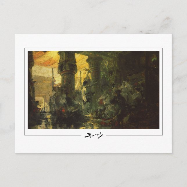 Vasily Polenov #149 - Fine Art Postcard Vykort (Framsida)