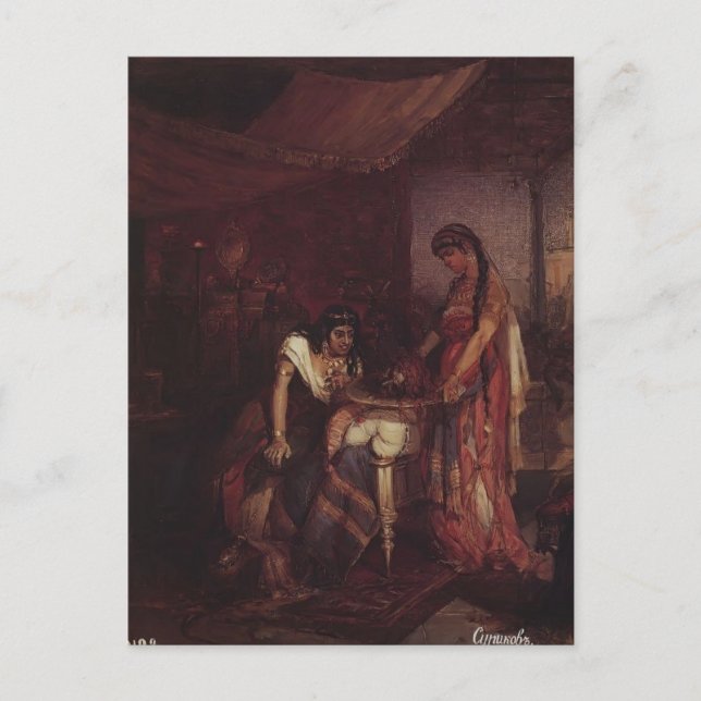 Vasily Surikov- Salome leder St John John Vykort (Framsida)
