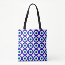 Väskad Totebag Med Oskyddande Ögon-Mönster