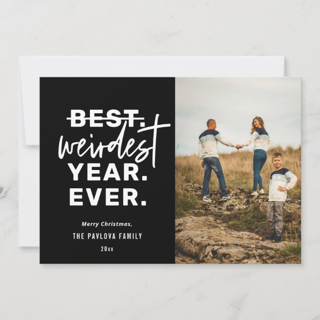 Väskår Humor Black Julkort (Framsida)